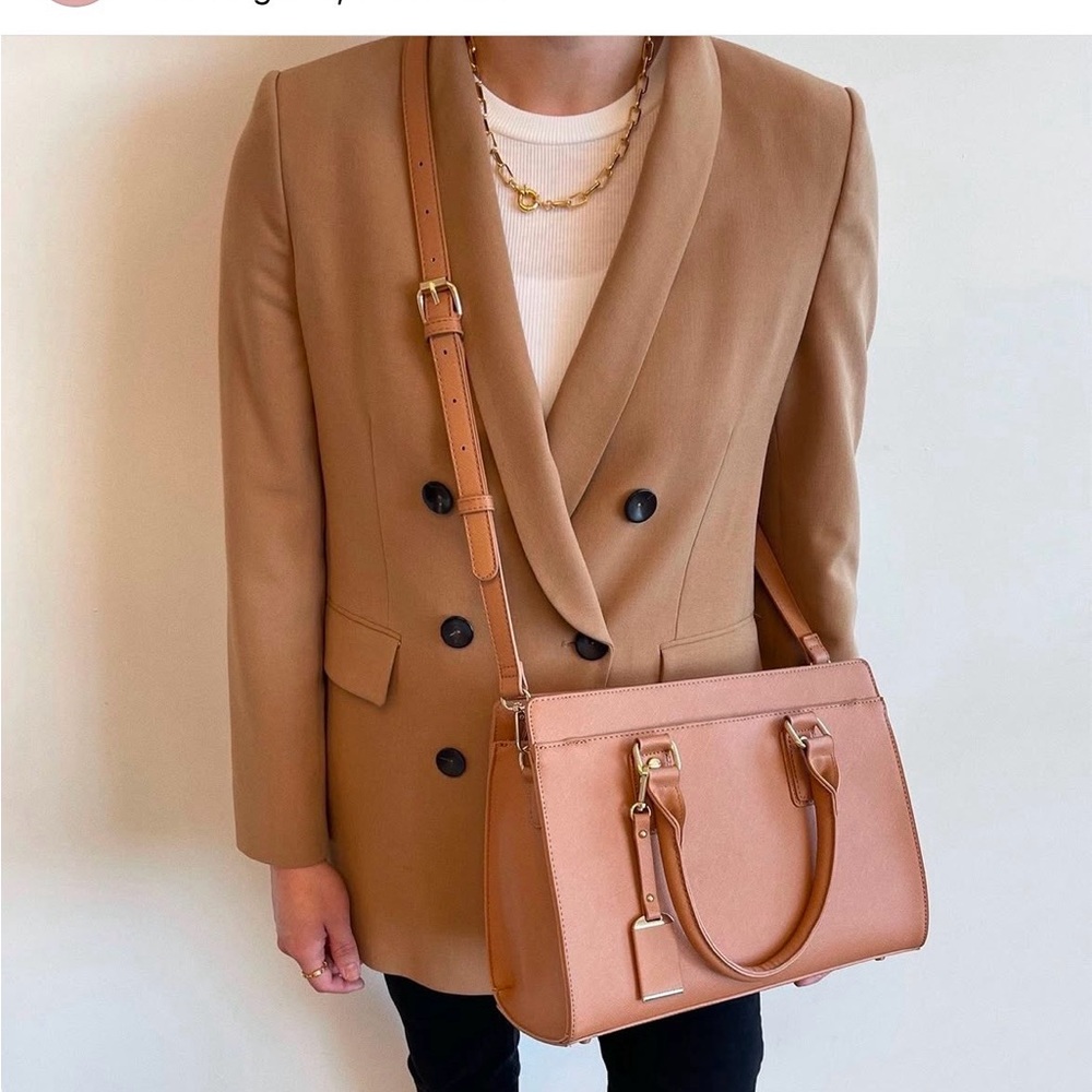 Miztique tan satchel crossbody bag new - Picture 14 of 14